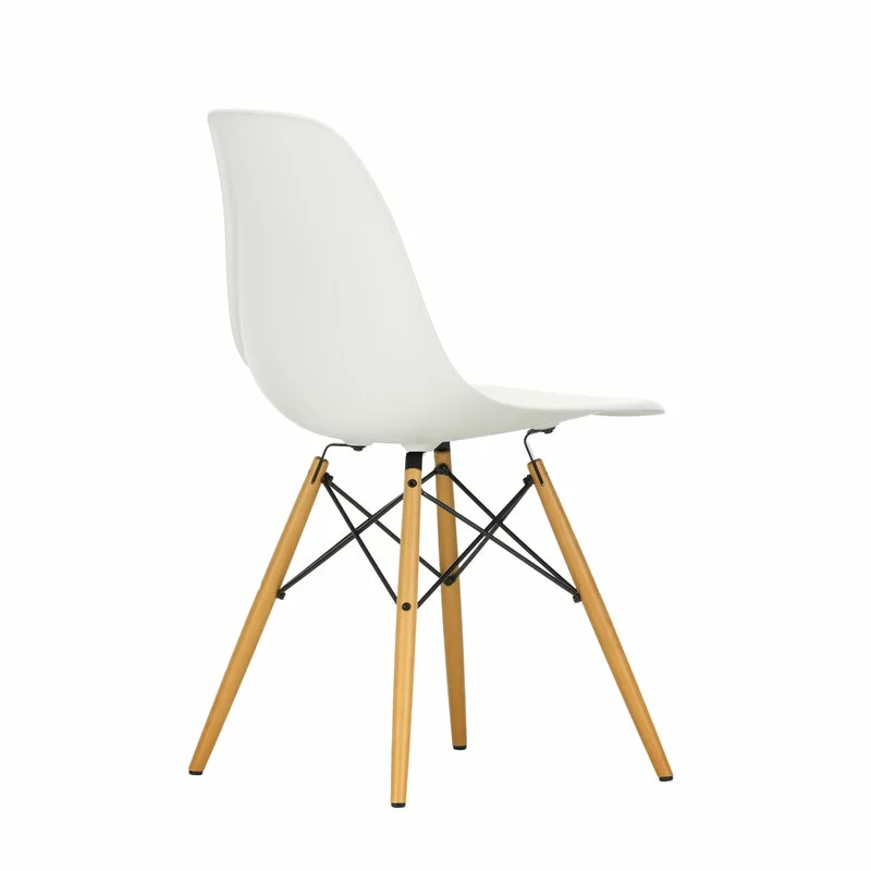 Vitra Sedia Eames DSW, Bianco - Acero 2 Vitra Sedia Eames DSW, Bianco - Acero - immagine 2