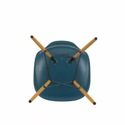 Vitra Sedia Eames DSW, Sea Blue - Acero -Sedie negozio 2779203 Eames Plastic Side Chair DSW 83 sea blue 02 golden maple bottom master role