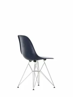 Vitra Sedia Eames DSR Fiberglass, Navy Blue - Cromo -Sedie negozio 2816664 Eames Fiberglass Side Chair DSR 02 navy blue 01 chrome right master