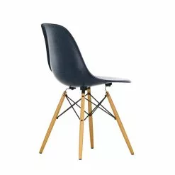 Vitra Sedia Eames DSW Fiberglass, Navy Blue - Acero -Sedie negozio 2816744 Eames Fiberglass Side Chair DSW 02 navy blue 02 golden maple right master role