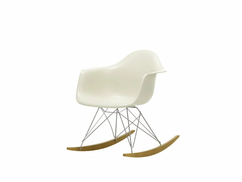 Vitra Sedia A Dondolo Eames RAR, Pebble - Cromo 2 Vitra Sedia A Dondolo Eames RAR, Pebble - Cromo - immagine 2