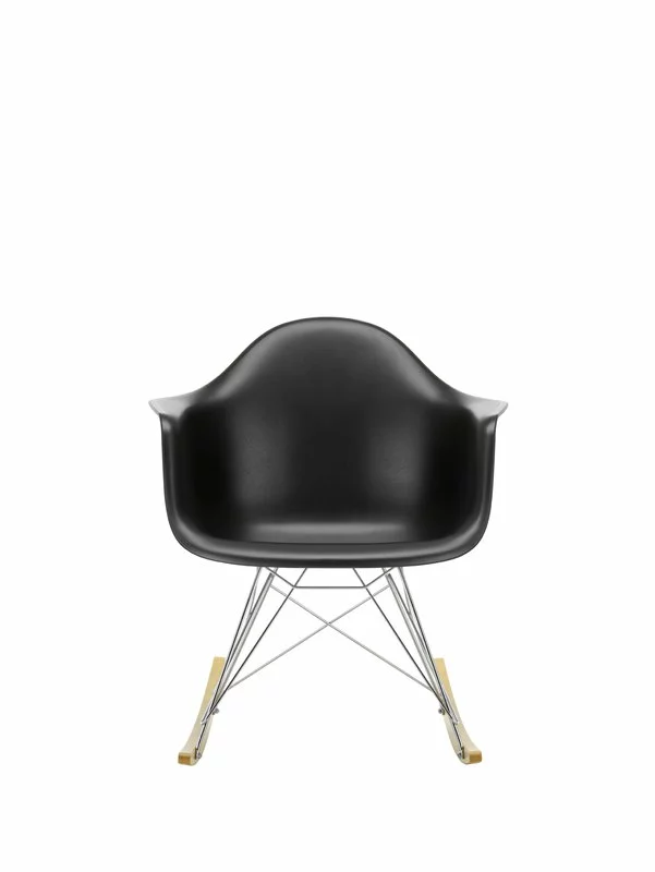Vitra Sedia A Dondolo Eames RAR, Deep Black - Cromo - Acero 4 Vitra Sedia A Dondolo Eames RAR, Deep Black - Cromo - Acero - immagine 4