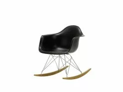 Vitra Sedia A Dondolo Eames RAR, Deep Black - Cromo - Acero 6 Vitra Sedia A Dondolo Eames RAR, Deep Black - Cromo - Acero -Sedie negozio 2817047 Eames Plastic Armchair RAR 12 deep black 01 chrome 02 golden maple left master