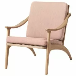 Warm Nordic Poltrona Lean Back, Rovere Oliato Bianco - Rosa