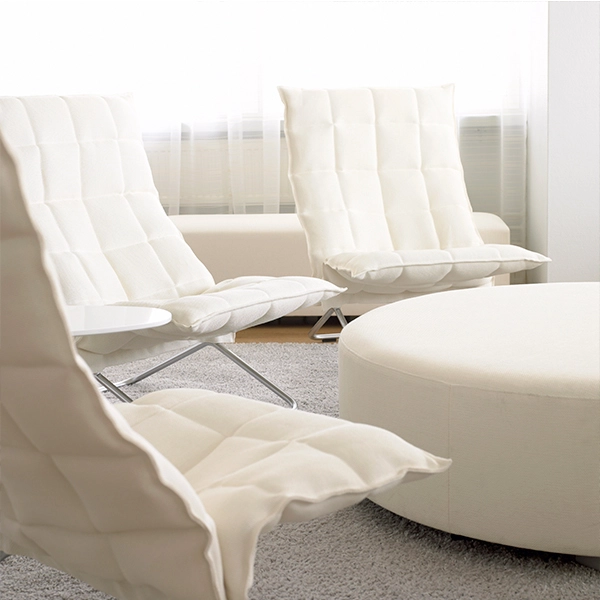 Woodnotes Sedia K, Stretta, Base Tubolare, Stone/bianco 3 Woodnotes Sedia K, Stretta, Base Tubolare, Stone/bianco - immagine 3