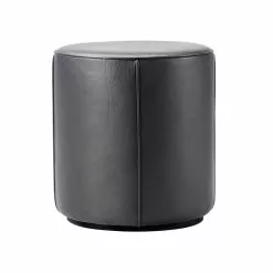 Fredericia Pouf Mono 39 Cm, Pelle Nera