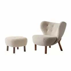 &Tradition Poltrona E Pouf Little Petra, Karakorum 003 - Noce