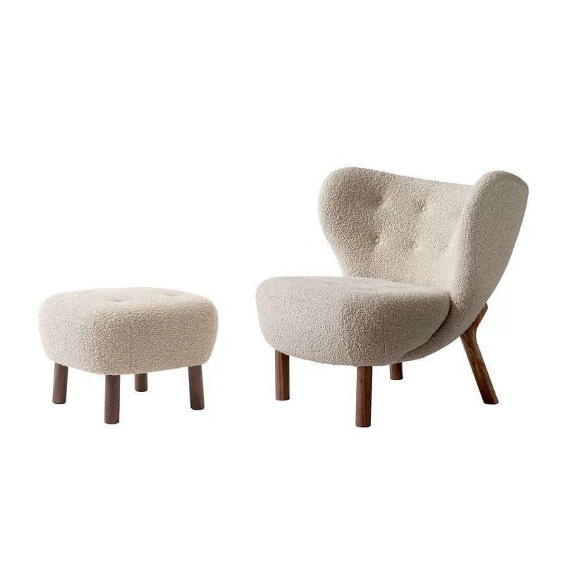 &Tradition Poltrona E Pouf Little Petra, Karakorum 003 - Noce 1 &Tradition Poltrona E Pouf Little Petra, Karakorum 003 - Noce