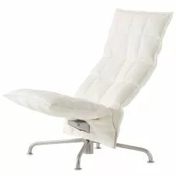 Woodnotes Sedia K, Stretta, Base A Stella Girevole, Bianca