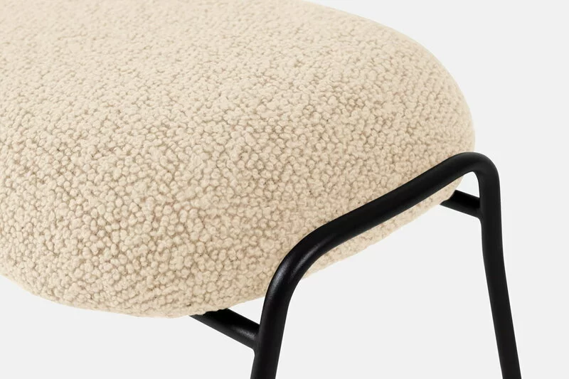 Hem Ottomana Hai, Bouclé Bianco Naturale 3 Hem Ottomana Hai, Bouclé Bianco Naturale - immagine 3