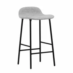 Normann Copenhagen Sgabello Da Bar Form, 65 Cm, Acciaio Nero - Synergy 16