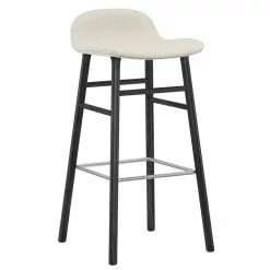 Normann Copenhagen Sgabello Da Bar Form, 75 Cm, Rovere Nero - Main Line Flax 20