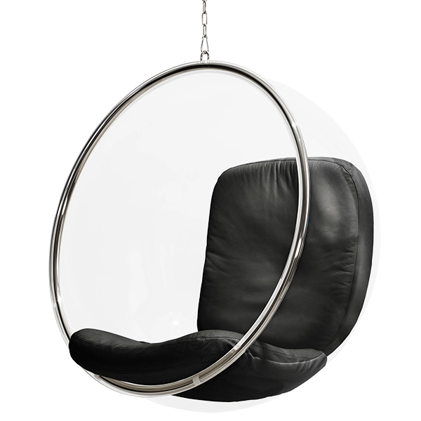 Eero Aarnio Originals Sedia Bubble Chair, Nera 1 Eero Aarnio Originals Sedia Bubble Chair, Nera