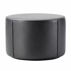 Fredericia Pouf Mono 55 Cm, Pelle Nera