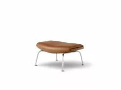Fredericia Poggiapiedi Wegner Ox, Cromo Spazzolato - Pelle Cognac 5 Fredericia Poggiapiedi Wegner Ox, Cromo Spazzolato - Pelle Cognac -Sedie negozio 403Fredericia