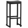 Artek Sgabello Da Bar Atelier, 75 Cm, Nero