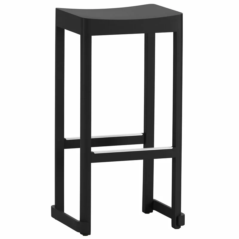 Artek Sgabello Da Bar Atelier, 75 Cm, Nero 1 Artek Sgabello Da Bar Atelier, 75 Cm, Nero