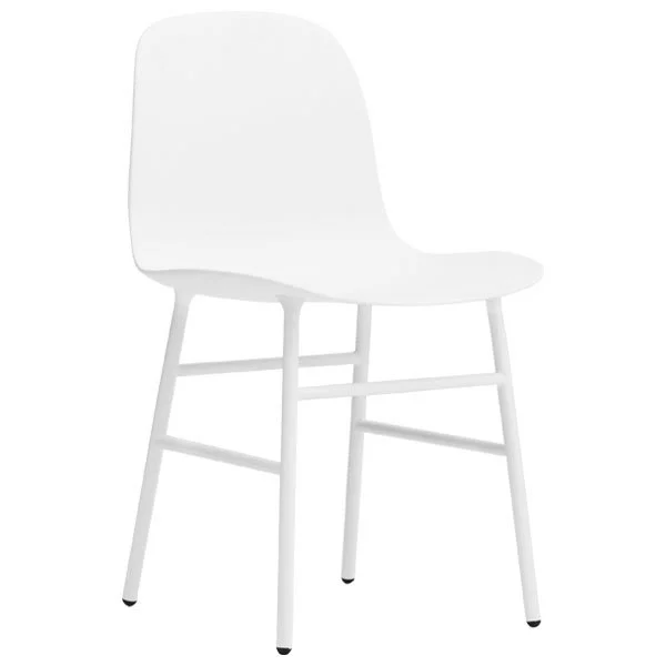 Normann Copenhagen Sedia Form, Acciaio Bianco - Bianco 1 Normann Copenhagen Sedia Form, Acciaio Bianco - Bianco