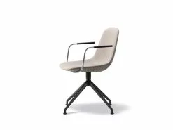 Fredericia Sedia Eyes, Girevole, Nero - Grigio -Sedie negozio 416Fredericia