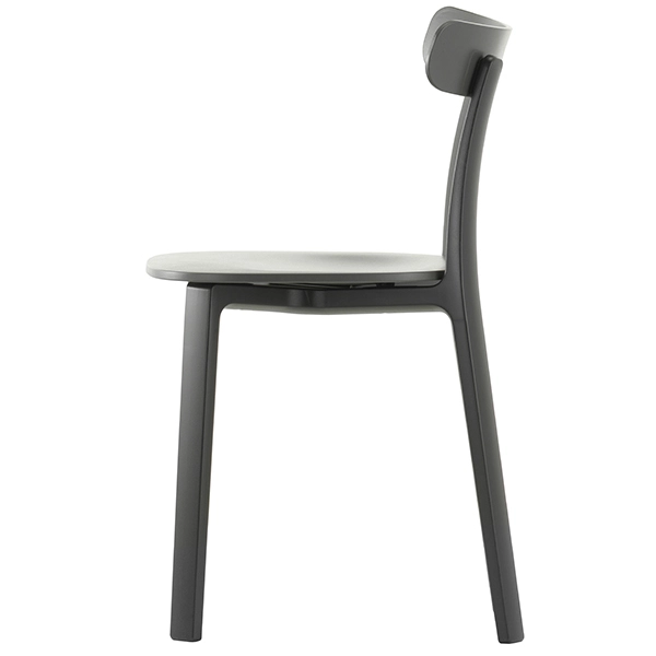 Vitra Sedia All Plastic Chair, Grigio Grafite 1 Vitra Sedia All Plastic Chair, Grigio Grafite