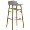Normann Copenhagen Sgabello Da Bar Form, 75 Cm, Grigio - Rovere