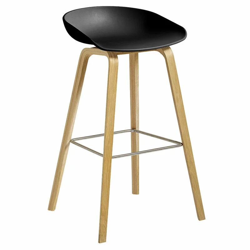 Hay About A Stool AAS32, 75 Cm, Rovere Laccato - Nero 1 Hay About A Stool AAS32, 75 Cm, Rovere Laccato - Nero