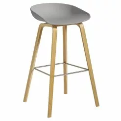 Hay About A Stool AAS32, 75 Cm, Rovere Laccato - Grigio Cemento