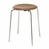 Fritz Hansen Sgabello Dot, Pelle Noce - Cromo