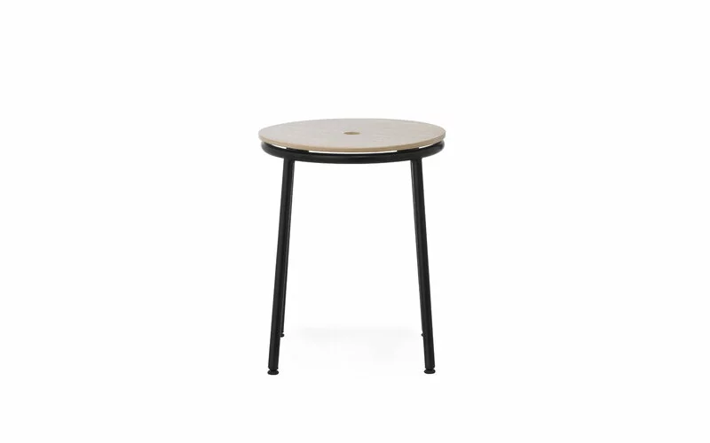 Normann Copenhagen Sgabello Circa, Acciaio Nero - Rovere 2 Normann Copenhagen Sgabello Circa, Acciaio Nero - Rovere - immagine 2