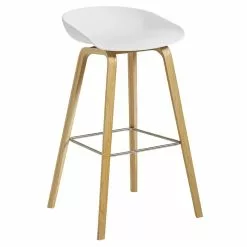 Hay About A Stool AAS32, 75 Cm, Rovere Laccato - Bianco