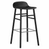 Normann Copenhagen Sgabello Da Bar Form, 75 Cm, Nero - Rovere Nero