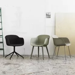 Muuto Sedia Fiber, Base A Slitta, Grigia -Sedie negozio 550Muuto14 iso 1