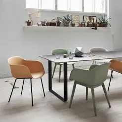 Muuto Sedia Fiber, Base A Slitta, Verde -Sedie negozio 551Muuto14 iso