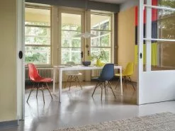 Vitra Sedia Eames DSW, Bianco - Acero 10 Vitra Sedia Eames DSW, Bianco - Acero -Sedie negozio 5562827 Plate Dining Table Eames Plastic Side Chair DSW master