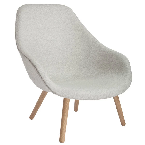 Hay About A Lounge Chair AAL92, Rovere Laccato Chiaro - Divina Melan 1 Hay About A Lounge Chair AAL92, Rovere Laccato Chiaro - Divina Melan