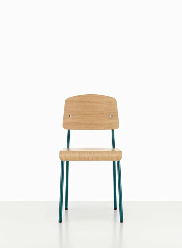 Vitra Sedia Standard, Prouvé Bleu Dynastie - Rovere 2 Vitra Sedia Standard, Prouvé Bleu Dynastie - Rovere - immagine 2