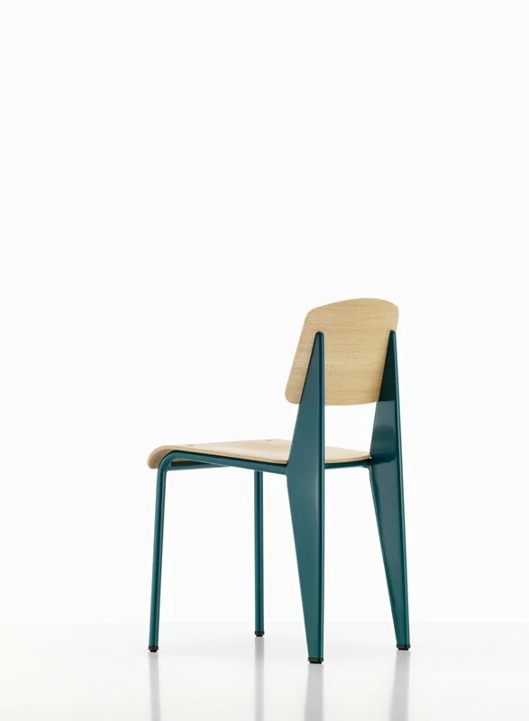 Vitra Sedia Standard, Prouvé Bleu Dynastie - Rovere 3 Vitra Sedia Standard, Prouvé Bleu Dynastie - Rovere - immagine 3
