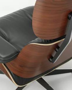 Vitra Poltrona Eames, Dimens. Classiche, Palissandro - Pelle Nera 10 Vitra Poltrona Eames, Dimens. Classiche, Palissandro - Pelle Nera -Sedie negozio 6003225 Eames Lounge Chair Detail master