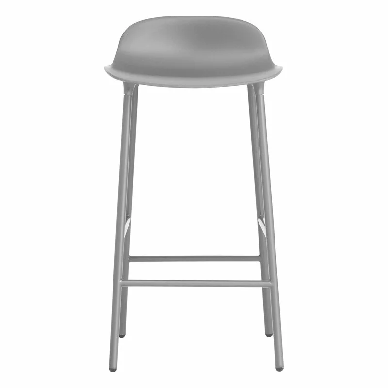 Normann Copenhagen Sgabello Da Bar Form, 65 Cm, Acciaio Grigio - Grigio 3 Normann Copenhagen Sgabello Da Bar Form, 65 Cm, Acciaio Grigio - Grigio - immagine 3