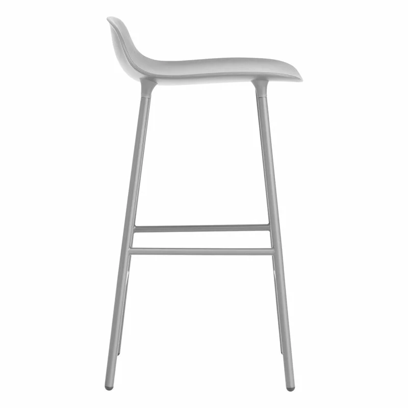 Normann Copenhagen Sgabello Da Bar Form, 65 Cm, Acciaio Grigio - Grigio 2 Normann Copenhagen Sgabello Da Bar Form, 65 Cm, Acciaio Grigio - Grigio - immagine 2