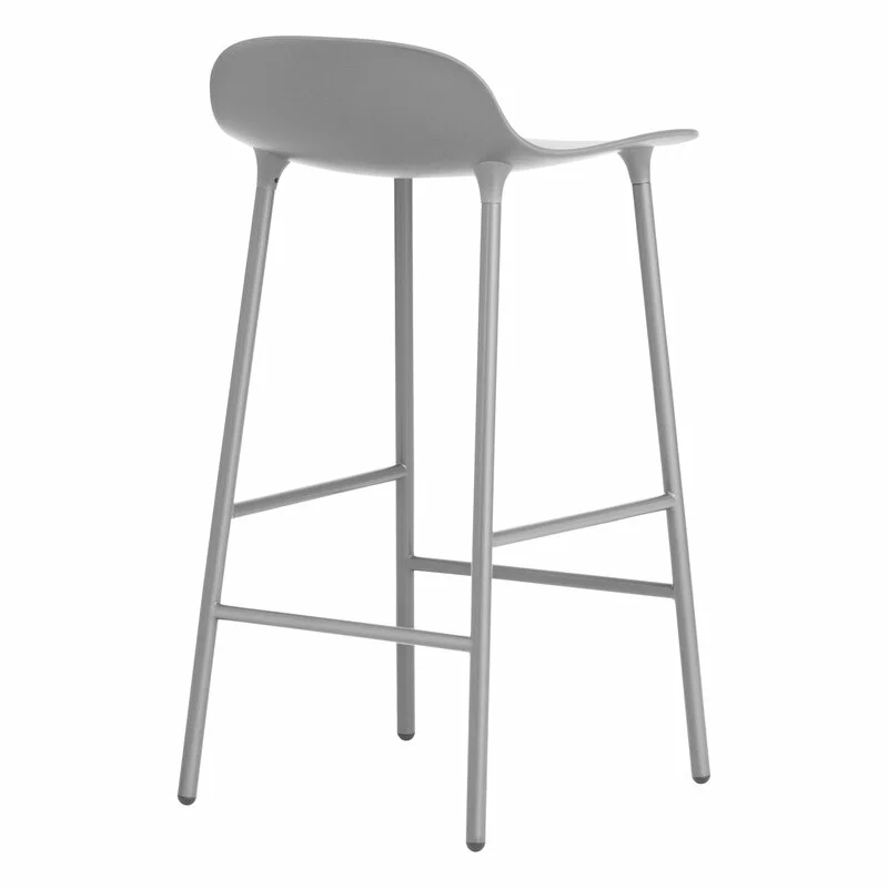 Normann Copenhagen Sgabello Da Bar Form, 65 Cm, Acciaio Grigio - Grigio 5 Normann Copenhagen Sgabello Da Bar Form, 65 Cm, Acciaio Grigio - Grigio - immagine 5