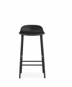 Normann Copenhagen Sgabello Da Bar Form, 65 Cm, Acciaio Nero - Nero -Sedie negozio 602776 Form Barstool 65cm Steel Black 2