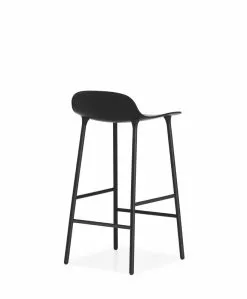 Normann Copenhagen Sgabello Da Bar Form, 65 Cm, Acciaio Nero - Nero -Sedie negozio 602776 Form Barstool 65cm Steel Black 4