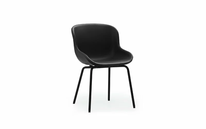 Normann Copenhagen Sedia Hyg, Acciaio Nero - Pelle Ultra Nera 2 Normann Copenhagen Sedia Hyg, Acciaio Nero - Pelle Ultra Nera - immagine 2