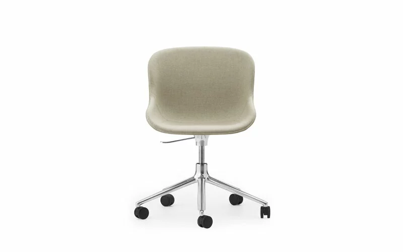 Normann Copenhagen Sedia Hyg Con 5 Ruote, Girevole, Alluminio - Main Line Flax 20 - immagine 2