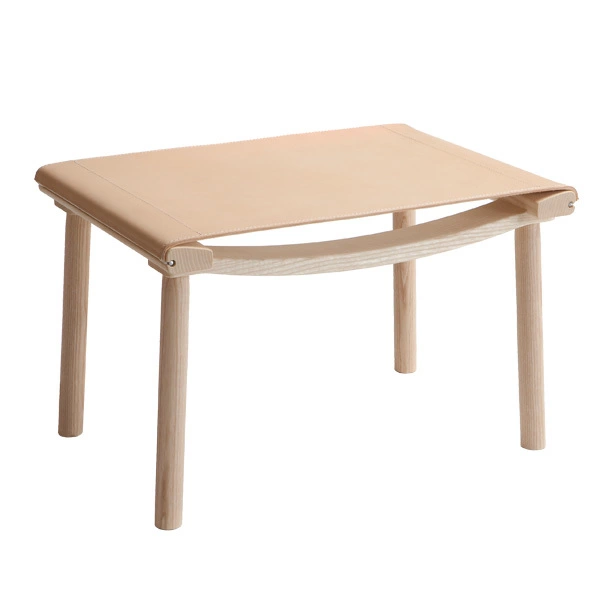 Nikari Ottomana December, Frassino - Pelle Naturale 1 Nikari Ottomana December, Frassino - Pelle Naturale