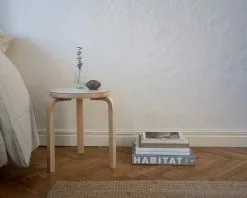 Artek Sgabello Aalto Stool 60, Kontrasti -Sedie negozio 7556504 Stool 60 Kontrasti Silver Mikiver Hannah Segerkrantz 4 master