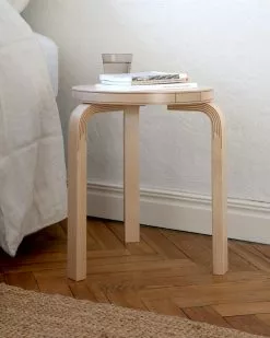 Artek Sgabello Aalto Stool 60, Kontrasti -Sedie negozio 7562092 Stool 60 Kontrasti Silver Mikiver Hannah Segerkrantz 1 master