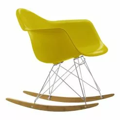 Vitra Sedia A Dondolo Eames RAR, Mustard - Cromo - Acero