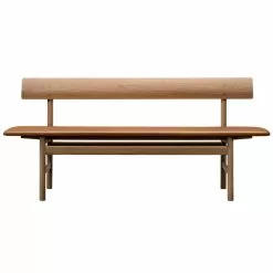 Fredericia Panca Mogensen 3171, Rovere Oliato - Pelle Cognac Omni